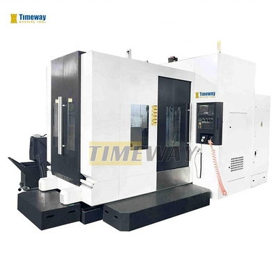 500*500 mm Tamanho da mesa Centro de usinagem CNC horizontal com 24 capacidades de revistas de ferramentas