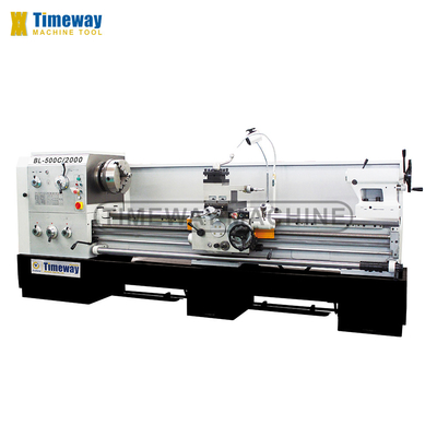 Velocidade do fuso 36-1600 rpm Máquina de torno de cama de lacuna BL-500C para torneamento de metal universal