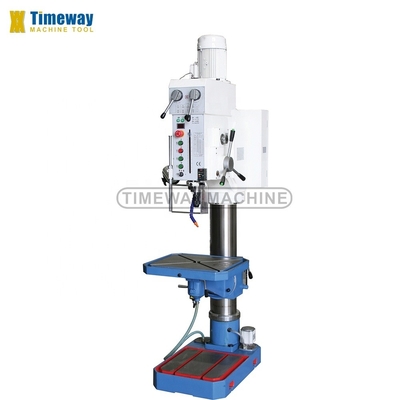 50 mm cabeça engrenada pedestal perfuradores Fuso de alimentação gama 0,1-0,4 r/min 12 velocidades