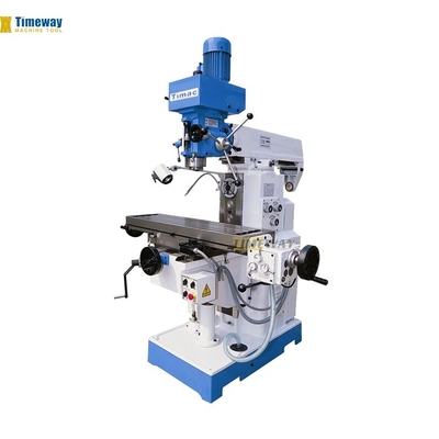 Máquina de fresagem de perfuração vertical opcional com 400 mm de movimento da mesa e velocidade variável