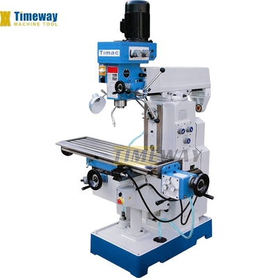 Máquina de fresagem de perfuração vertical opcional com 400 mm de movimento da mesa e velocidade variável