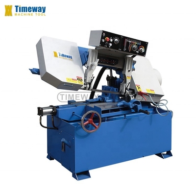 0.75kw Motor hidráulico semiautomático de coluna dupla Serradora de banda para corte de precisão