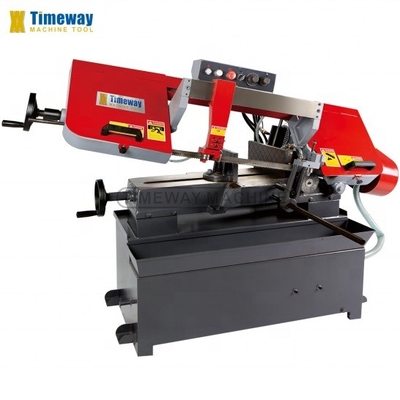 0.75kw Motor hidráulico semiautomático de coluna dupla Serradora de banda para corte de precisão