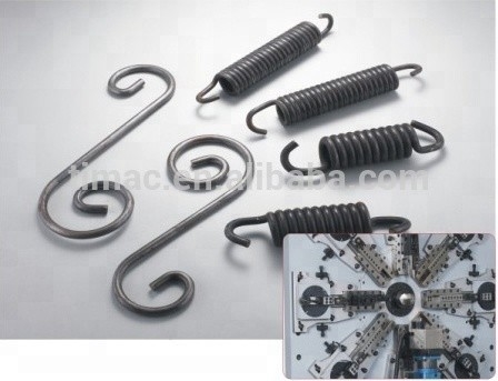Máquina de moldagem de molas de bobina CNC universal de 12 eixos, sem camadas, com rotação de fio