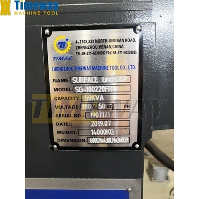 Máquina de moagem de superfície de coluna de alta precisão CNC SG-100220FR 14000KG