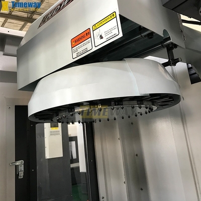 Centro de usinagem vertical de produção de aço com controlador GSK e viagem vertical de 450 mm