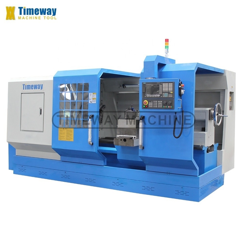 0.008mm Reposicionamento de precisão Torno CNC horizontal de trabalho pesado para máquinas industriais