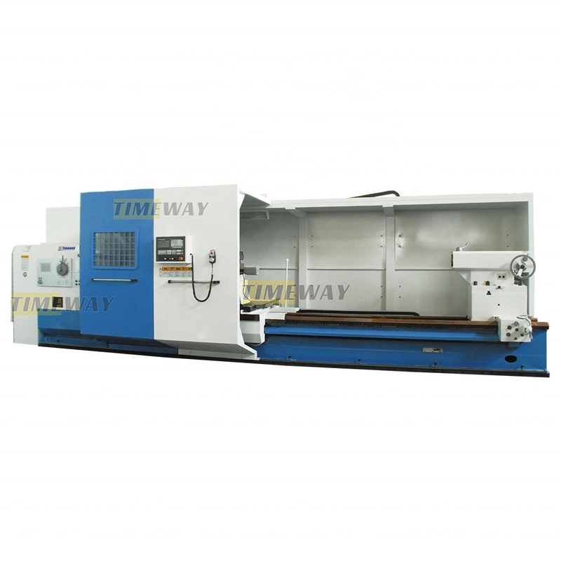 Torno horizontal CNC de 700 mm de viagem de trabalho pesado com 1 20 spindle Taper da Timeway