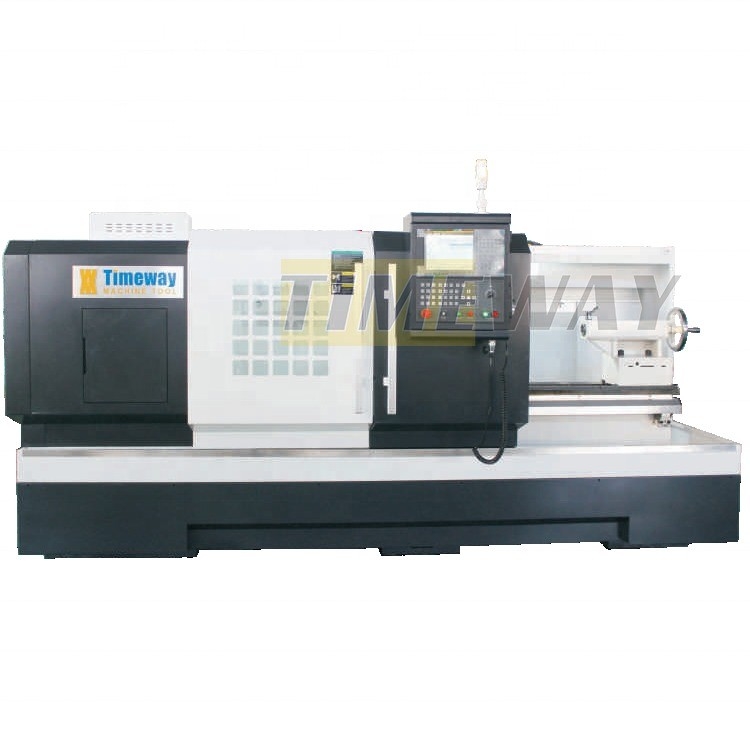 Máquina de torno CNC de perfurador de fuso de precisão de 82 mm com tipo de cama plana multifuncional