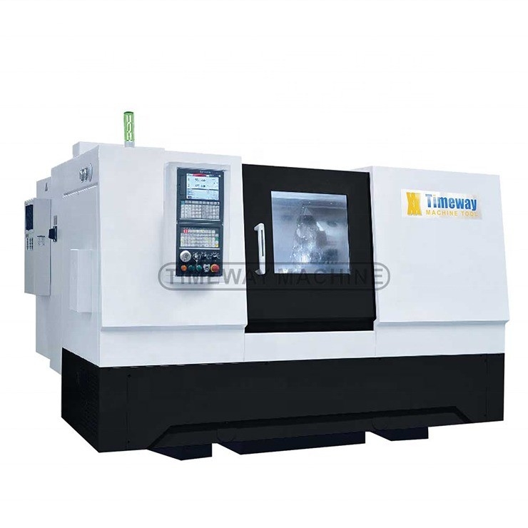 Capacidade de usinagem de trabalho médio Máquina de torno CNC de tipo inclinado com nariz de fuso A2-5
