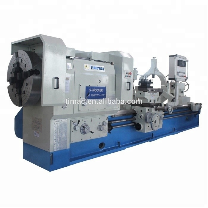 280 mm Fuso de perfuração de óleo Country Torno Q-280 10000 KG Peso para aplicações industriais