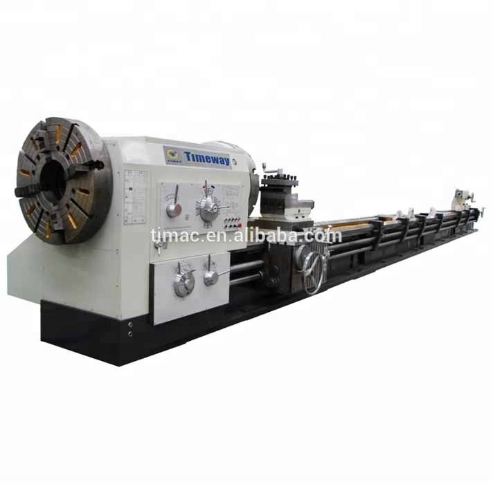 16-380rpm Velocidade do eixo manual Torno de rosqueamento de tubos horizontais para campo de petróleo 130-270mm