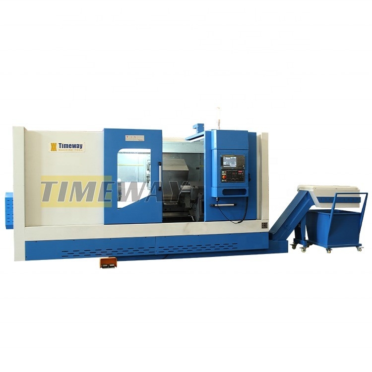 Fabricação de máquinas de torno CNC de cama inclinada de metal CK-80 para diâmetro de torneamento padrão 460 mm