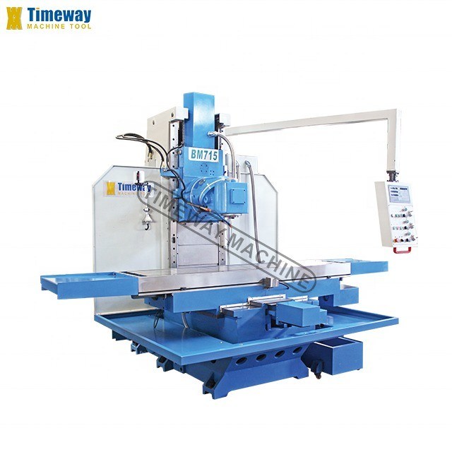 3 eixos BM715 PLC Control Bed Tipo Vertical Universal Milling Machine para Industrial