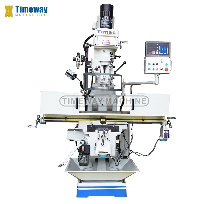 220V/380V Aplicações normais ou CNC Máquina de fresagem de torre com mesa de trabalho