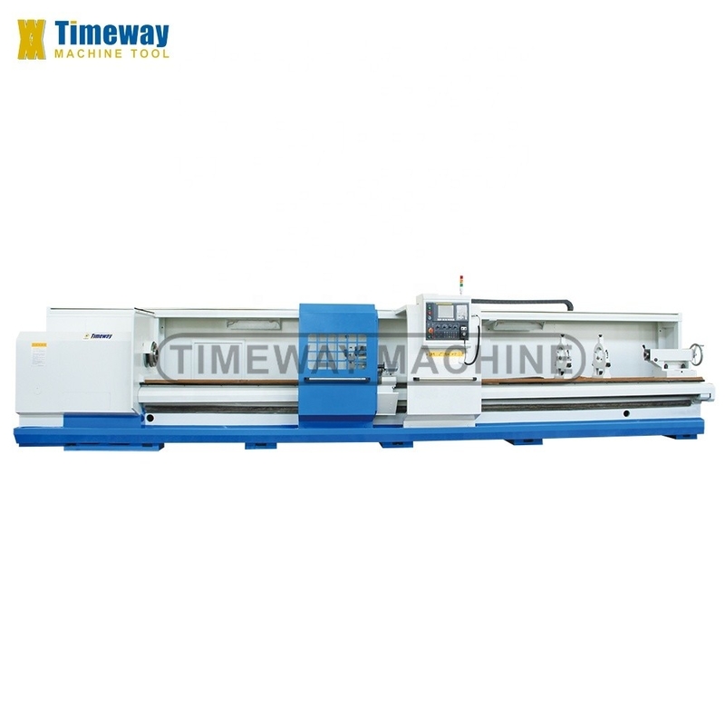 High Precision AK-800B Heavy Duty CNC Horizontal Lathe com precisão de posicionamento de ±0,001mm