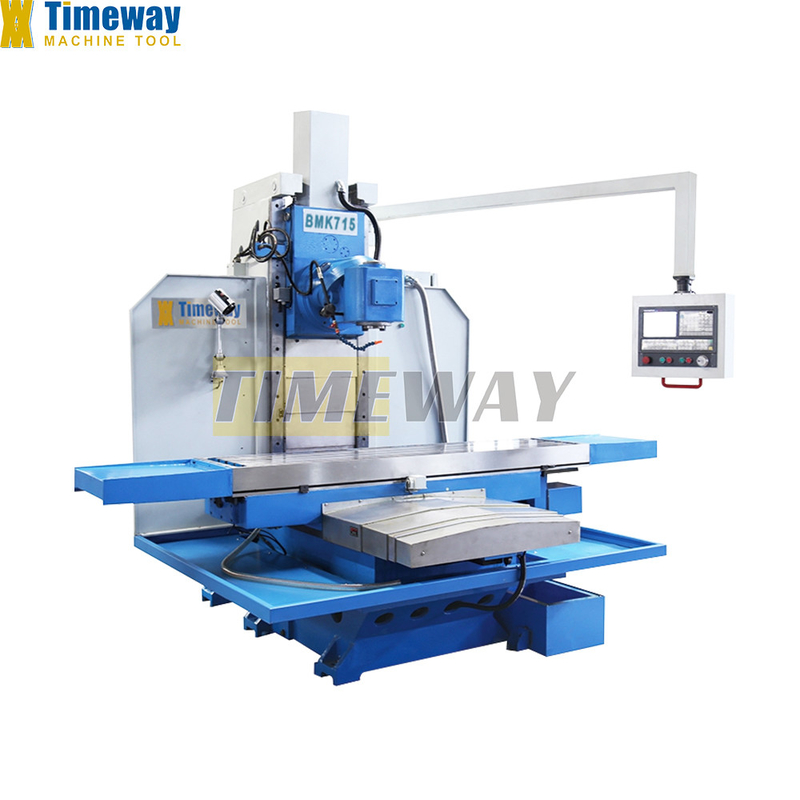 11kw Potência do motor principal Siemens Sistema de controlo CNC BMK715 Máquina de fresagem CNC tipo cama