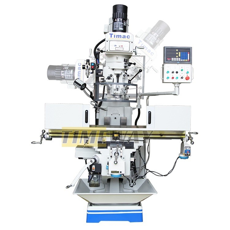 Máquina de fresagem de torre vertical universal de velocidade variável com potência do motor principal de 3,7 kW