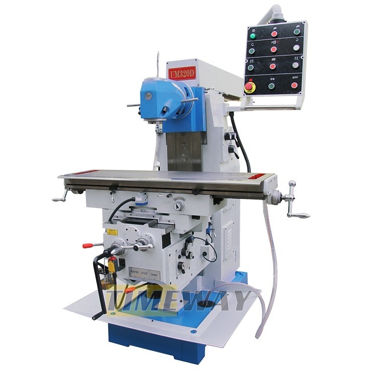 Máquina de fresagem universal de tipo de joelho com 300 mm de viagem de mesa e modo de operação manual