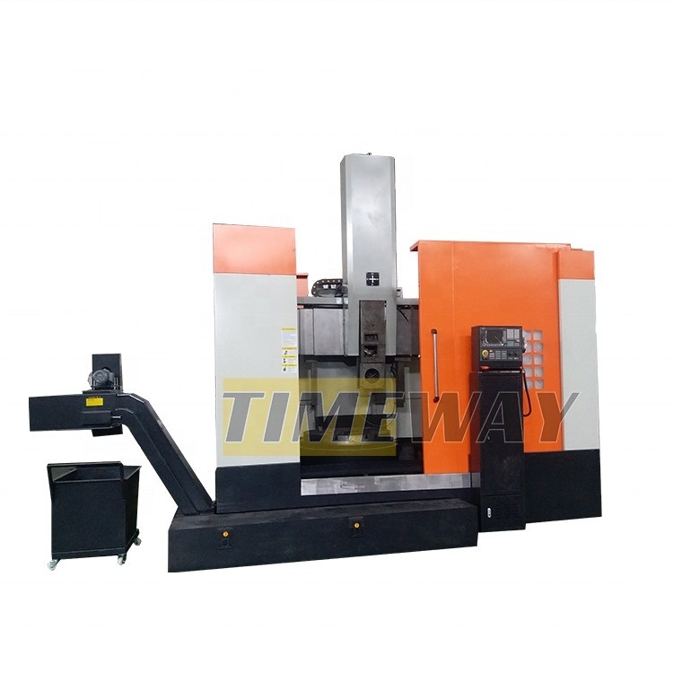 Máquina de torno vertical de coluna única com 1000 mm de viagem no eixo Y e 1000 mm de altura máxima