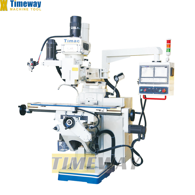Indústria CNC Metal Vertical Universal Torreta Fresadora KTM230 com ângulo de rotação de ±90°