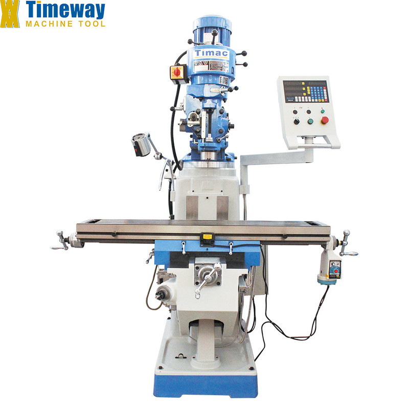 Timeway M250 Máquina de fresagem manual de torre de alta precisão para viagens de mesa de 920/1000 mm