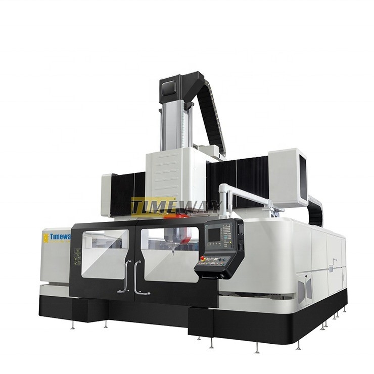 Máquina de moagem de porta CNC de alta precisão de 3 eixos com precisão de posicionamento de 0,04 mm